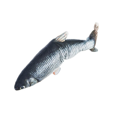 Trixie – jucărie pentru pisici, pește Wiggly din pluș, cu mișcare, 30 cm